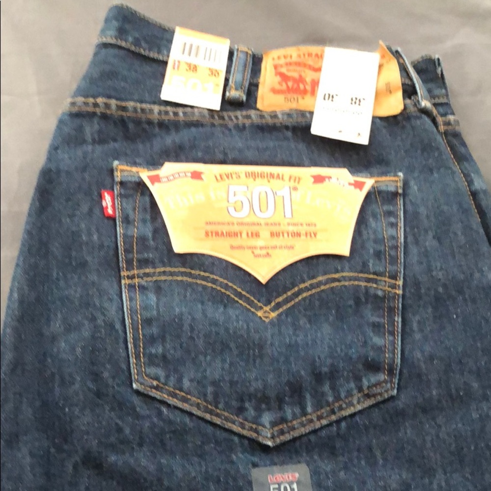 Brand New 501 Men’s Levi Jeans (Dark Denim)